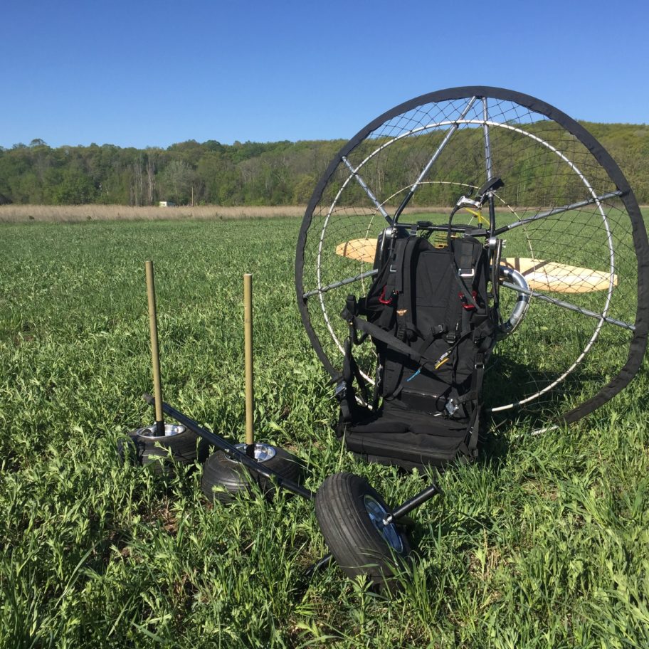 Paramotor trike wheels and axles. Designed for the Insta-trike